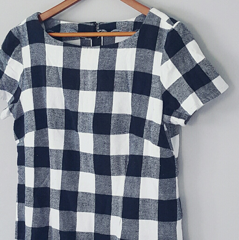 Gingham Plaid Handmade Sheath Dress